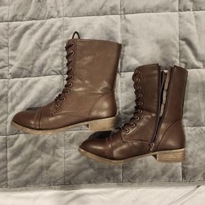 Brown Combat Boots